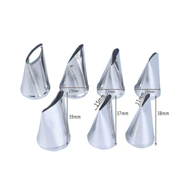 3 Poches à Décorer + 7 Douilles - Kit Créatif Pour Personnaliser Vêtements, Sacs, Accessoires - 6