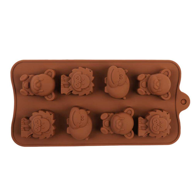 Moule Chocolat Animaux du Zoo 31 mm (x21) Chocolate World