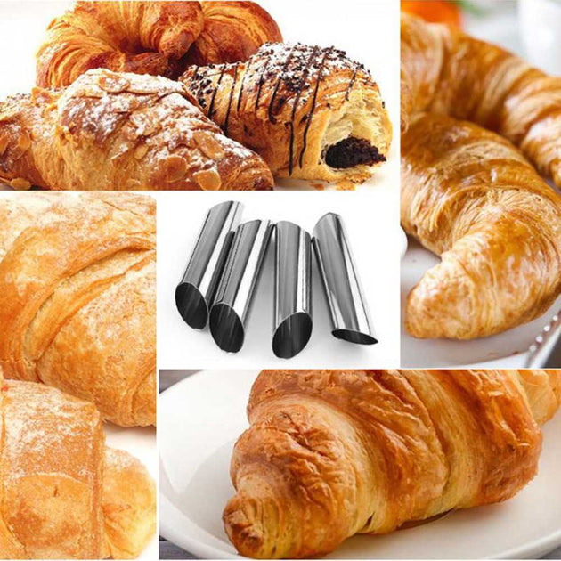 Lot De 15 Moules à Cannoli Anti-Adhésifs Acier Inoxydable 12cm X 2cm